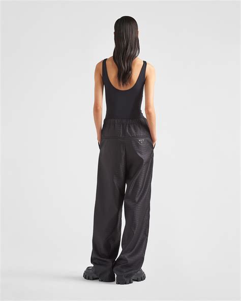 prada overszied pants sash|prada pants.